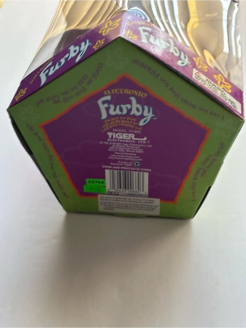1998 Giraffe Print Brown Furby Tiger Electronics Model 70-800 Factory Sealed